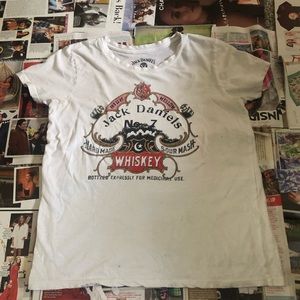 Jack daniels white tee